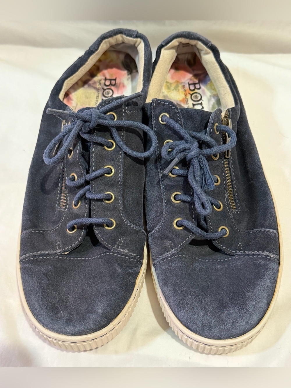 Born Women's Shoes Hand Crafted Footwear Size 9.5 Blue Leather Pre-owned